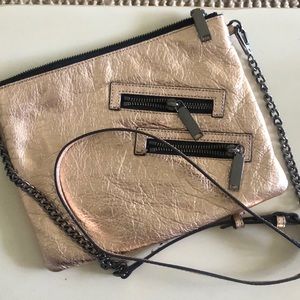 Rebecca Minkoff rose gold crossbody